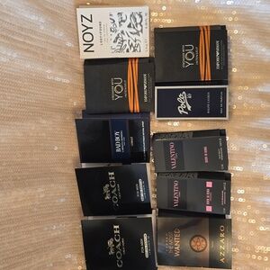 10 Mens Sample Spray Carolina Herrera Coach Valentino EDP Cologne 1.2ml 1.5ml
